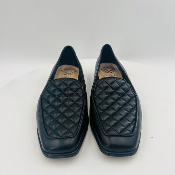 Vince Camuto Regintia Diamond Quilted Loafer Black Shoe Size 6 - Picture 11 of 14